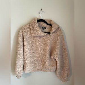 Express Cream Sherpa Sweatshirt